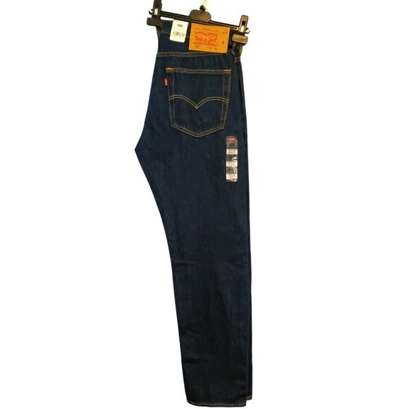 Levi's Men 501 Original Regular Fit Jeans Straight Leg, Black Size 32x32 0660 - Picture 4 of 14